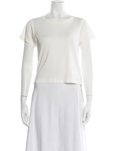 Pre-owned Éterne Crew Neck Short Sleeve T-shirt In White