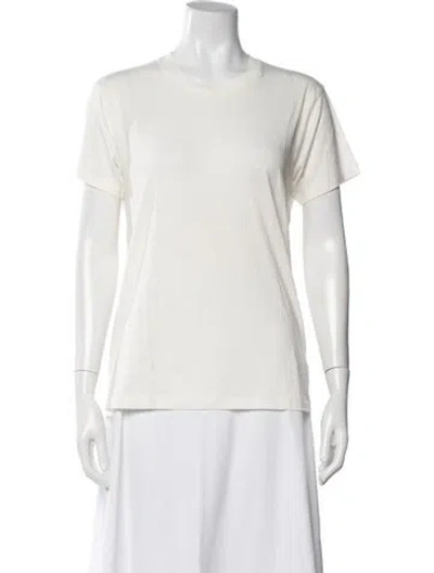 Pre-owned Éterne Crew Neck Short Sleeve T-shirt In White