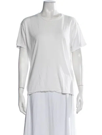 Pre-owned Éterne Crew Neck Short Sleeve T-shirt In White