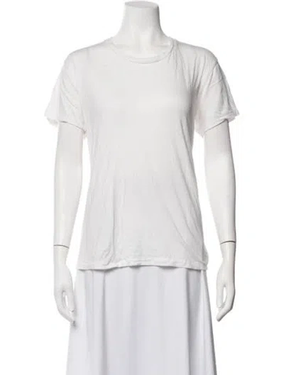 Pre-owned Éterne Crew Neck Short Sleeve T-shirt In White