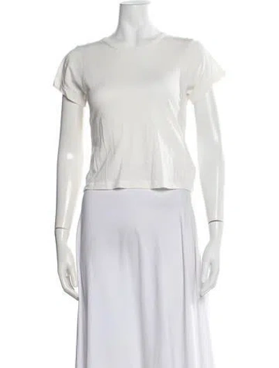Pre-owned Éterne Crew Neck Short Sleeve T-shirt In White