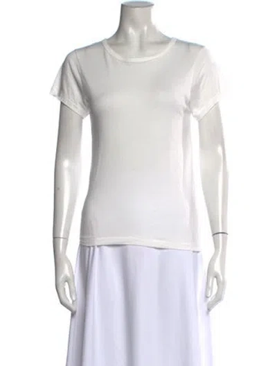 Pre-owned Éterne Crew Neck Short Sleeve T-shirt In White