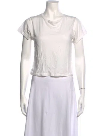 Pre-owned Éterne Crew Neck Short Sleeve T-shirt In White