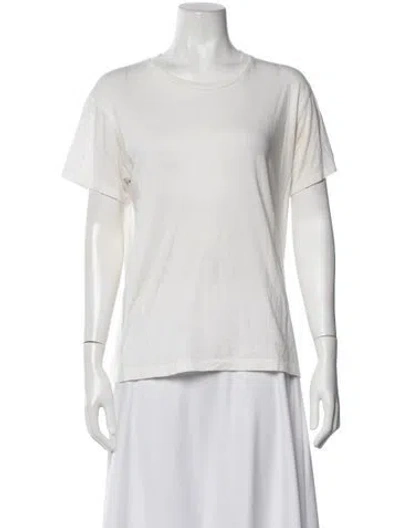 Pre-owned Éterne Crew Neck Short Sleeve T-shirt In White