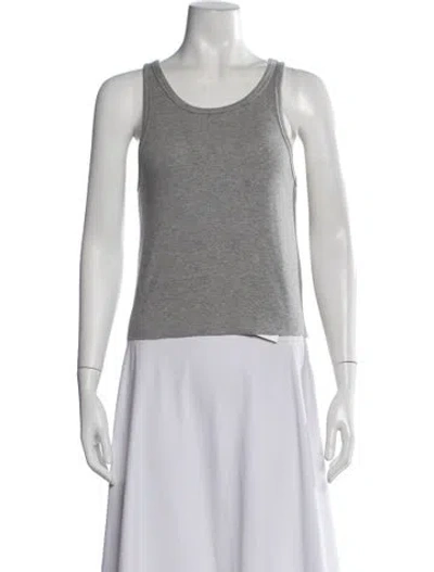 Pre-owned Éterne Crew Neck Sleeveless Top In Grey