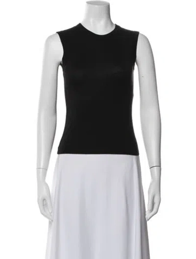 Pre-owned Éterne Crew Neck Sleeveless Top W/ Tags In Black