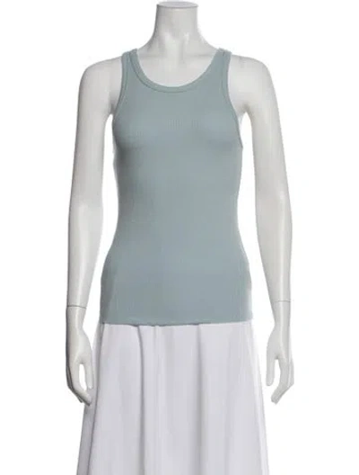 Pre-owned Éterne Crew Neck Sleeveless Top W/ Tags In Blue