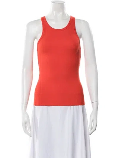 Pre-owned Éterne Crew Neck Sleeveless Top W/ Tags In Red