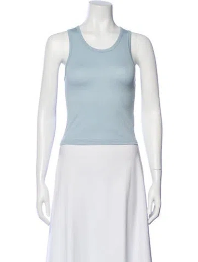 Pre-owned Éterne Crew Neck Sleeveless Top In White