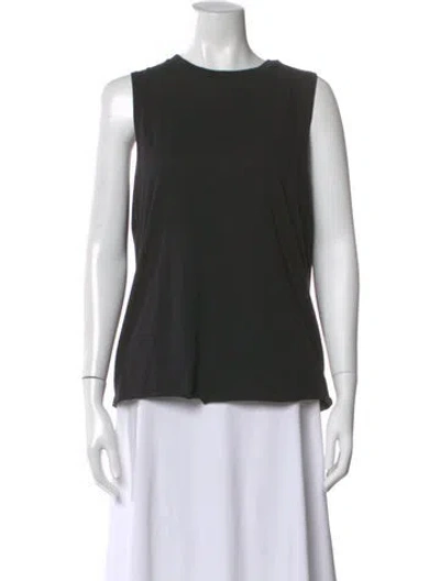 Pre-owned Éterne Crew Neck Sleeveless T-shirt In Black