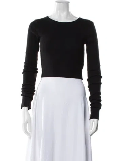 Pre-owned Éterne Crew Neck Sweater In Black