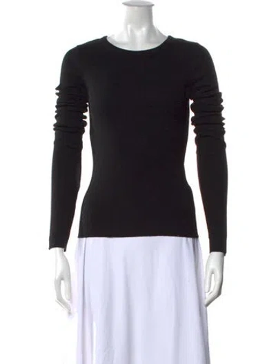Pre-owned Éterne Crew Neck Sweater In Black