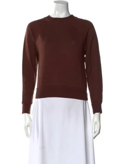Pre-owned Éterne Crew Neck Sweater In Brown