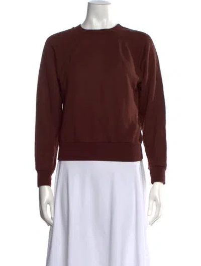 Pre-owned Éterne Crew Neck Sweater In Brown