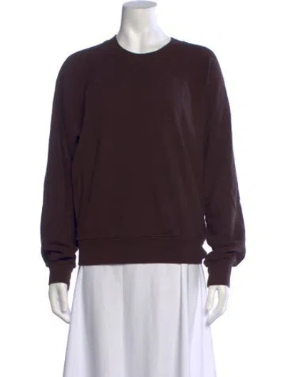Pre-owned Éterne Crew Neck Sweater In Brown