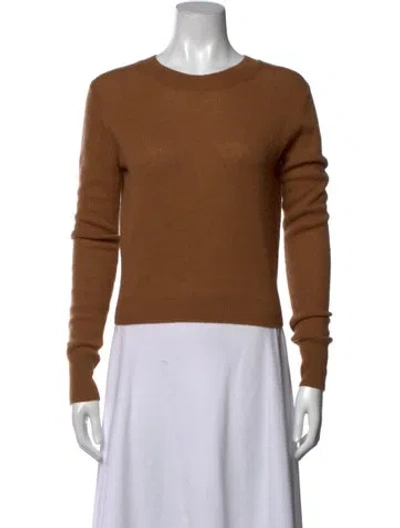 Pre-owned Éterne Crew Neck Sweater In Brown