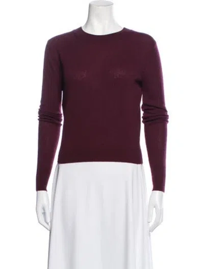 Pre-owned Éterne Crew Neck Sweater In Burgundy