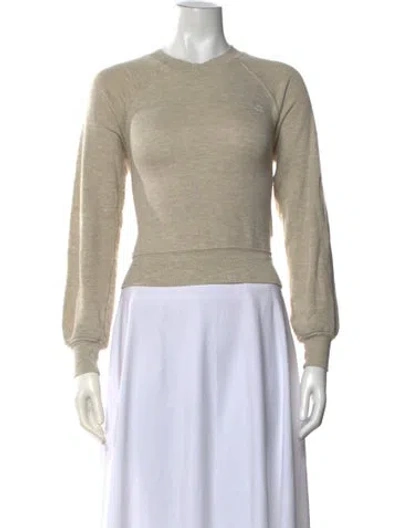 Pre-owned Éterne Crew Neck Sweater In Neutrals
