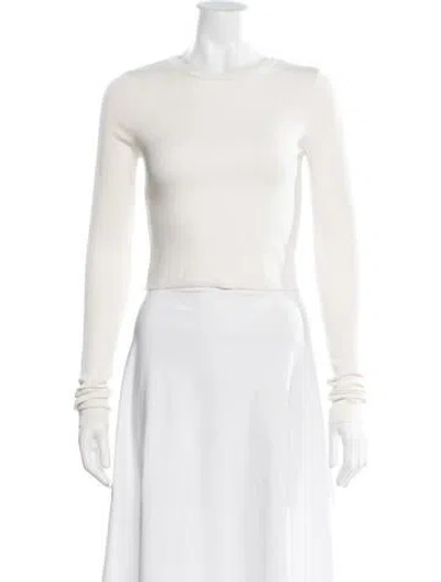 Pre-owned Éterne Crew Neck Sweater W/ Tags In White