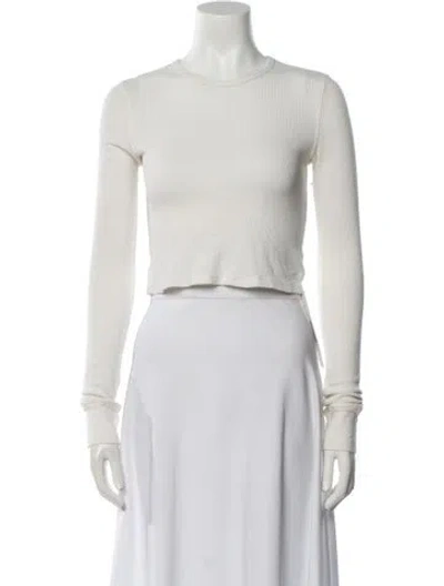 Pre-owned Éterne Crew Neck Sweater In White