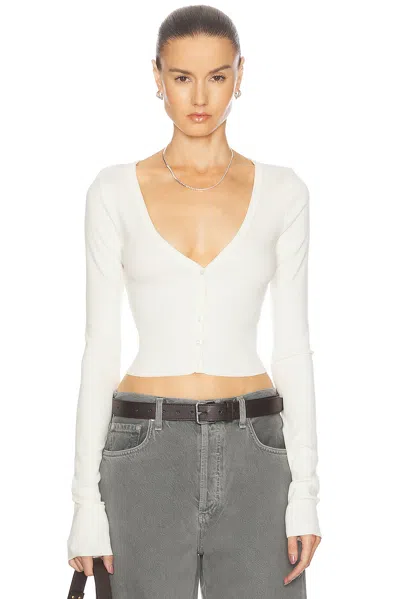 Éterne Cropped Cardigan In Cream