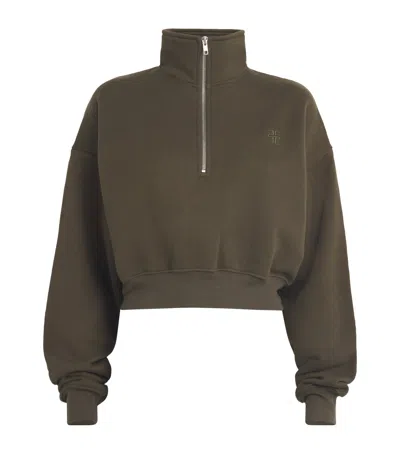 Éterne Cropped Half-zip Sweatshirt