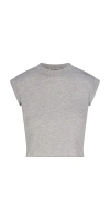 Éterne Cropped Muscle Tank In Grey