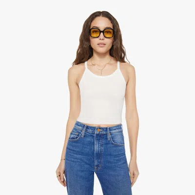 Éterne Cropped Rib Tank Top Ivory In White