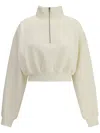 Éterne Cropped Sweatshirt In Neutrals