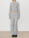 Éterne Cruz Wide-leg Pant In Heather Grey In Gray
