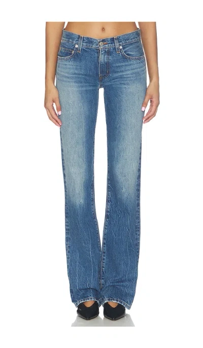 Éterne Denim Low Rise Bootcut Jean In Medium Indigo