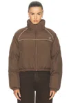 Éterne Down Puffer Technical Ponge Jacket In Blue