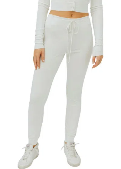 Éterne Drawstring Pants In Cream In White