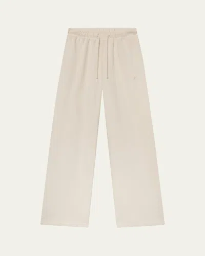 Éterne Drawstring Wide Leg Sweatpant In Brown