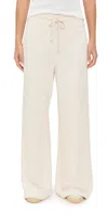 Éterne Drawstring Wide Leg Sweatpants Bone