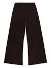 Éterne Drawstring Wide-leg Track Pants In Brown