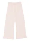 Éterne Drawstring Wide Leg Trousers In Pink