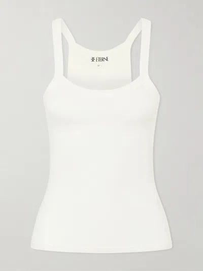 Eterne Duke Cotton-blend Tank In White