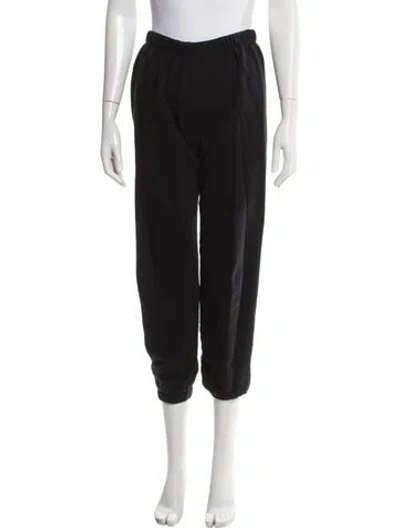Pre-owned Éterne Embroidered Accent Sweatpants In Black