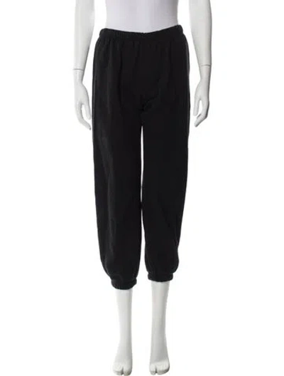Pre-owned Éterne Embroidered Accent Sweatpants In Black