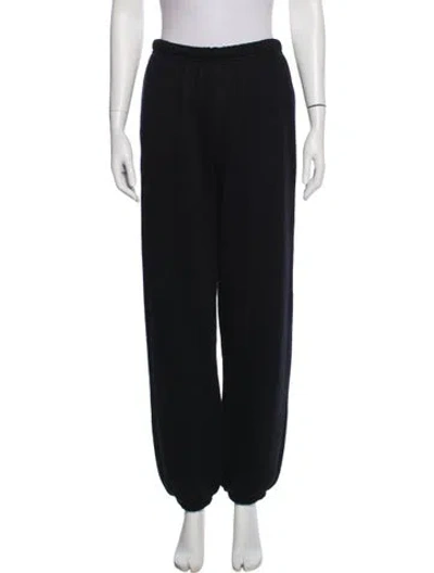 Pre-owned Éterne Embroidered Accent Sweatpants In Blue