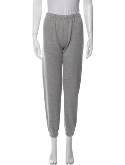 Pre-owned Éterne Embroidered Accent Sweatpants In Grey