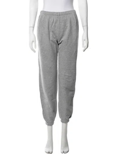 Pre-owned Éterne Embroidered Accent Sweatpants In Grey
