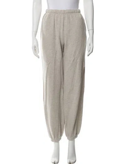 Pre-owned Éterne Embroidered Accent Sweatpants In Neutral