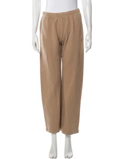 Pre-owned Éterne Embroidered Accent Sweatpants In Neutral