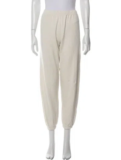 Pre-owned Éterne Embroidered Accent Sweatpants In Neutral