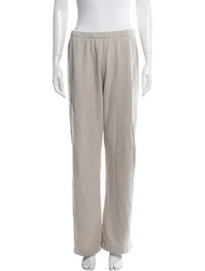 Pre-owned Éterne Embroidered Accent Sweatpants In Neutral