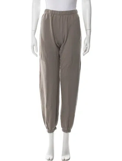 Pre-owned Éterne Embroidered Accent Sweatpants In Neutrals