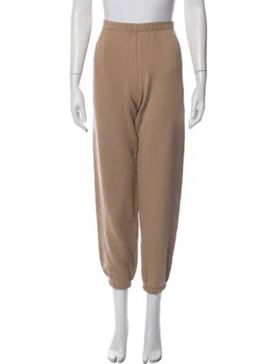 Pre-owned Éterne Embroidered Accent Sweatpants In Neutrals