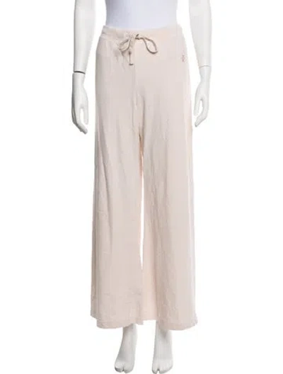 Pre-owned Éterne Embroidered Accent Sweatpants In Pink